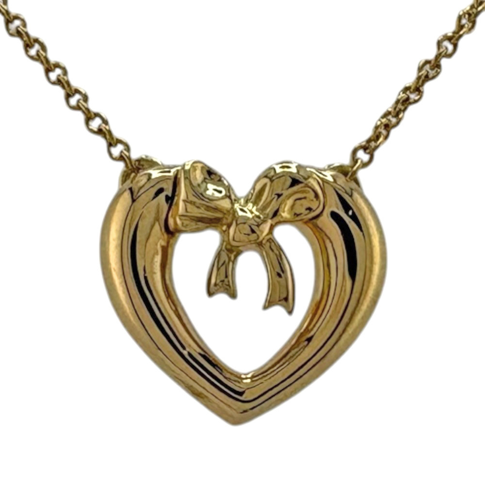 Tiffany & Co. Necklace, 18K Yellow Gold, Diamond, Women's, Heart Design